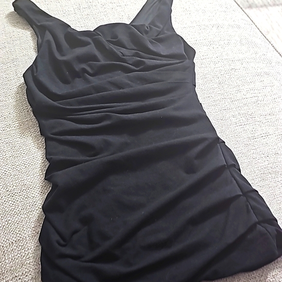 Express Black Blouse With Rushes & pleates xs - Picture 5 of 8